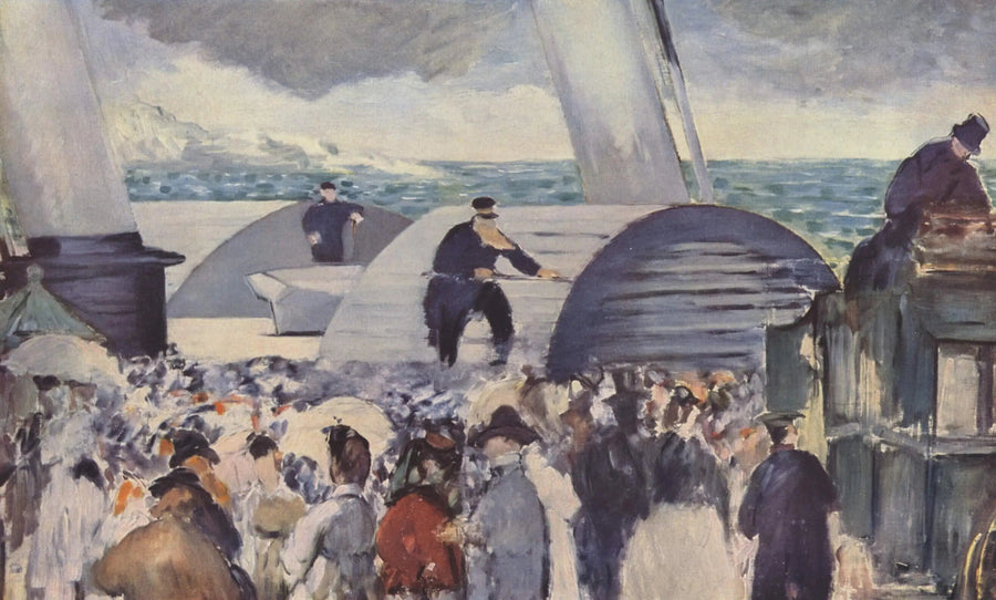 फोकस्टोन के स्टीमर का प्रस्थान - Édouard Manet