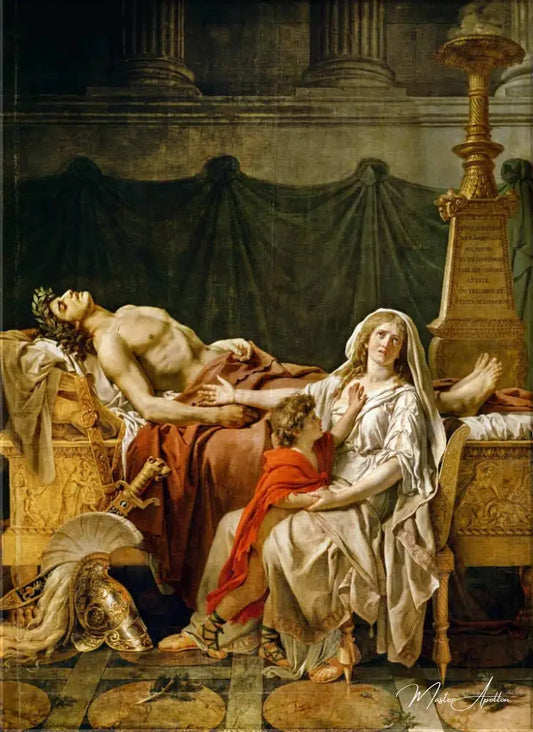 Le deuil d'Andromache - Jacques-Louis David - Reproductions de tableaux et peintures haut de gamme