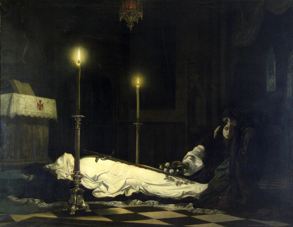Le deuil de László Hunyadi - Viktor Madarász image 1 reproduction de peinture à l’huile