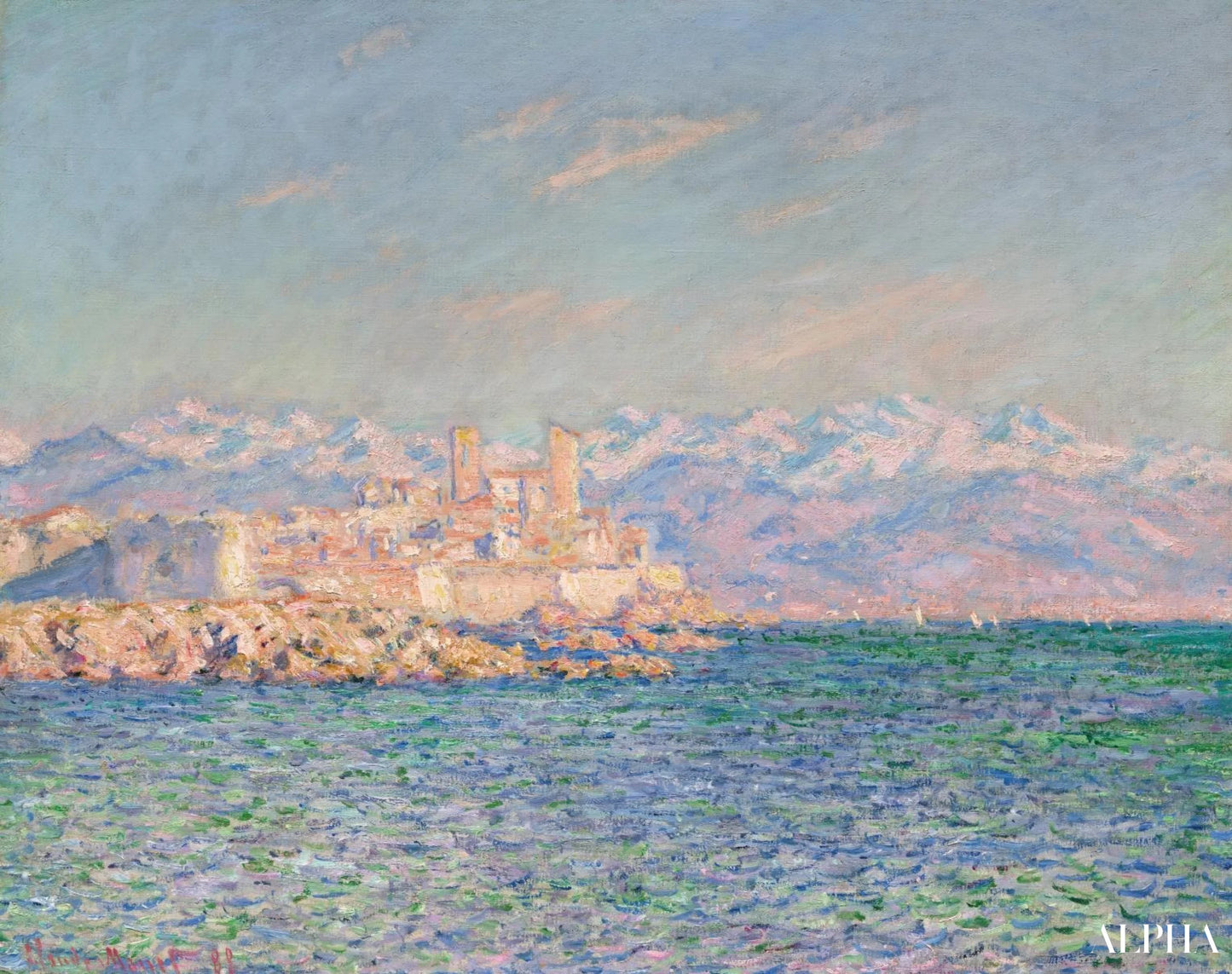 Le fort d'Antibes - Claude Monet - Reproductions de tableaux et peintures haut de gamme