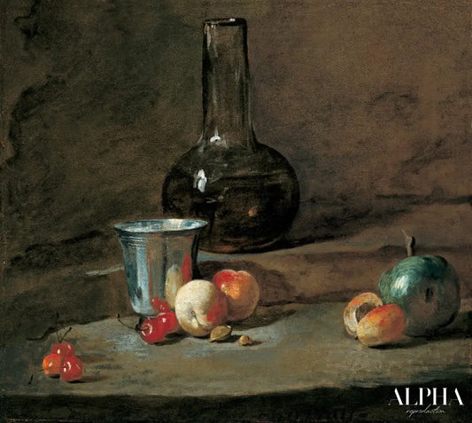 Le gobelet d'argent - Jean Siméon Chardin - Reproductions de tableaux et peintures haut de gamme