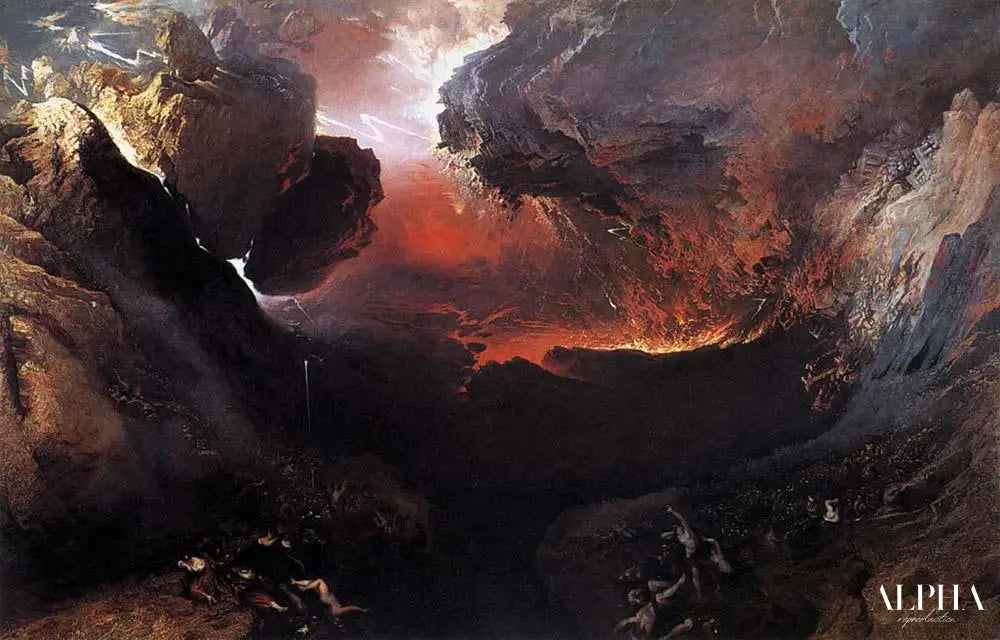 Le grand jour de sa colère - John Martin - Reproductions de tableaux et peintures haut de gamme