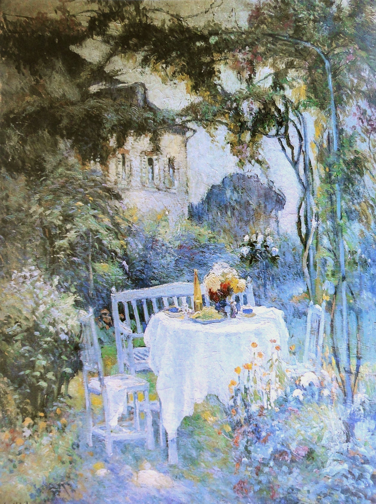 Le jardin - Robert Antoine Pinchon image 1 reproduction d’œuvre d’art à l’huile