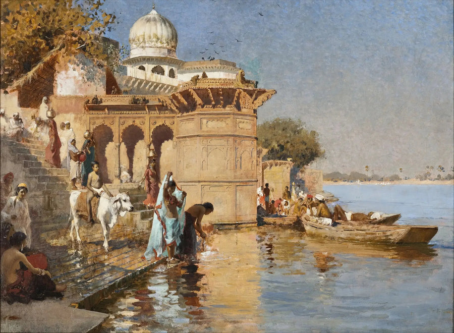 घाटों के किनारे, मथुरा - एडविन लॉर्ड वीक्स
