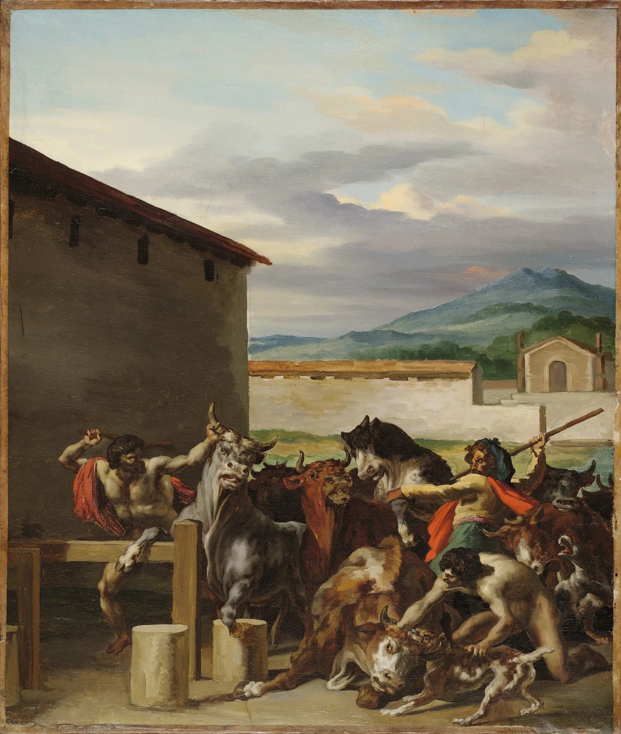 Le marché aux bœufs - Théodore Géricault image 1 copie peinte à la main à l’huile