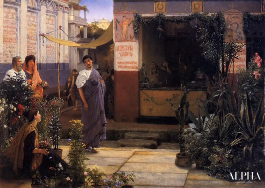 Le marché aux fleurs - Lawrence Alma-Tadema Reproductions de tableaux à la peinture à l’huile