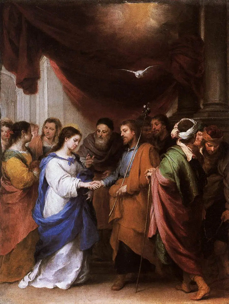 वर्जिन का विवाह - बार्टोलोमे़ Esteban Murillo