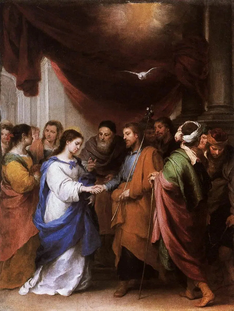 वर्जिन का विवाह - बार्टोलोमे़ Esteban Murillo