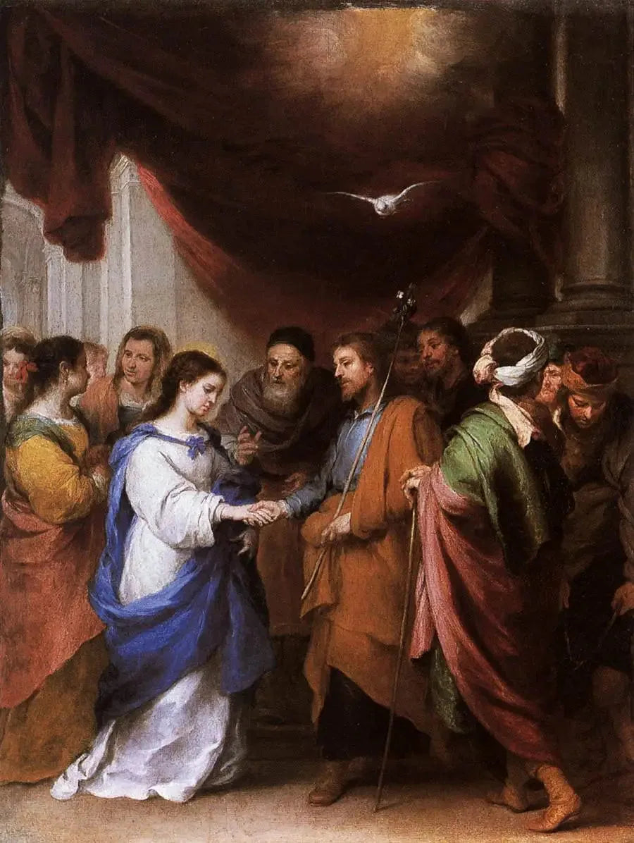 वर्जिन का विवाह - बार्टोलोमे़ Esteban Murillo