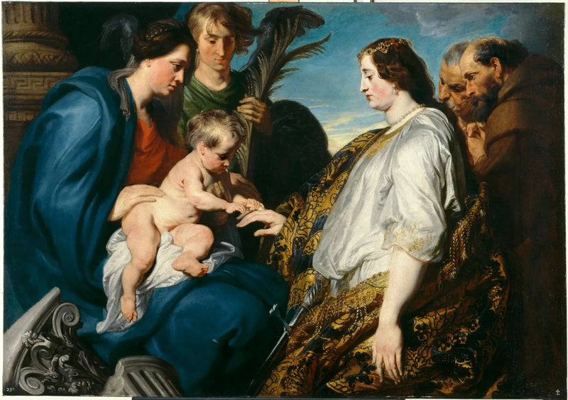 संत कैथरीन का रहस्यमय विवाह - Antoine van Dyck