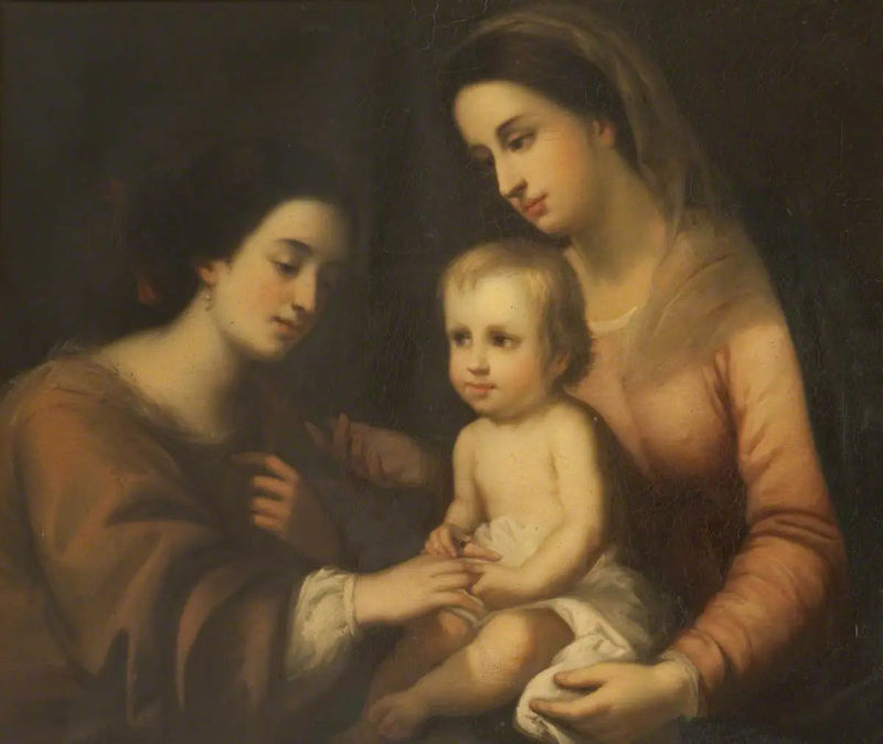 सेंट कैथरीन ऑफ़ अलेक्जेंड्रिया का रहस्यमय विवाह - बार्टोलोमे़ Esteban Murillo