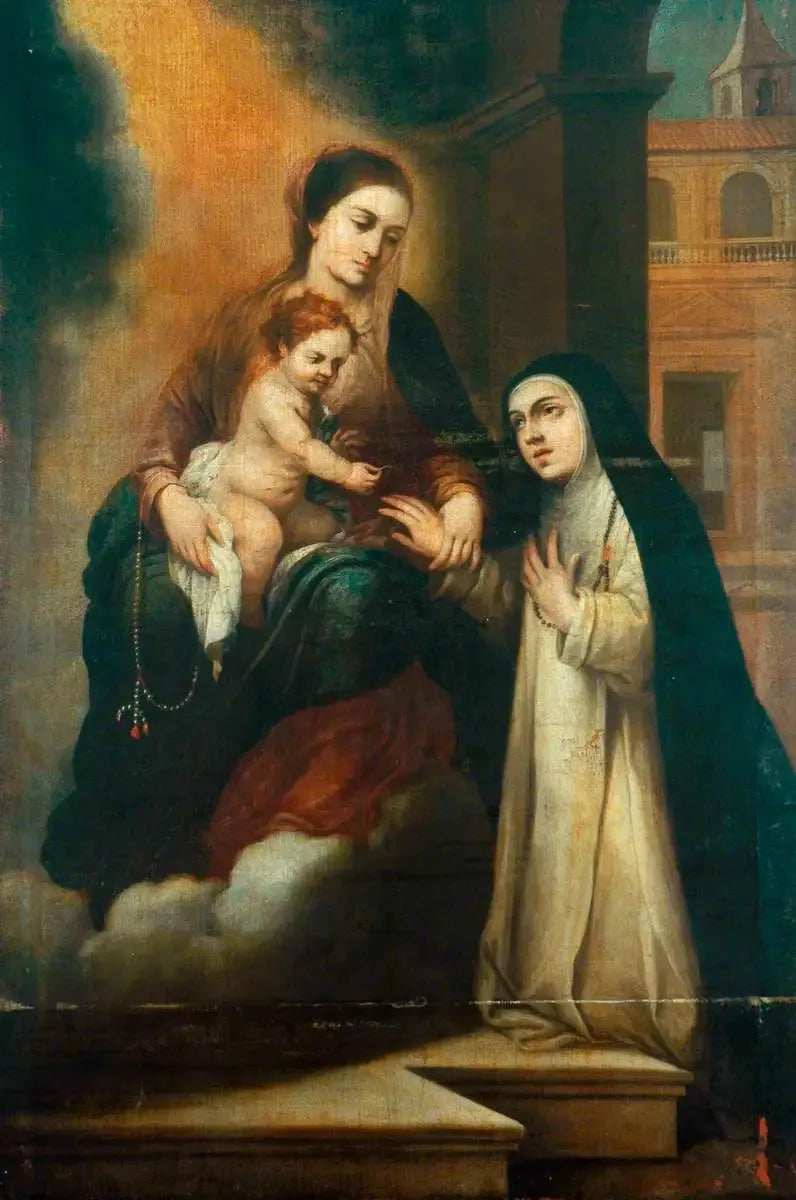 संत कैथरीन ऑफ सिएना का रहस्यमय विवाह - बार्टोलोमे़ Esteban Murillo