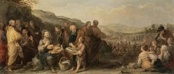 रोटी और मछलियों का चमत्कार - बारटोलोमे़ Esteban Murillo