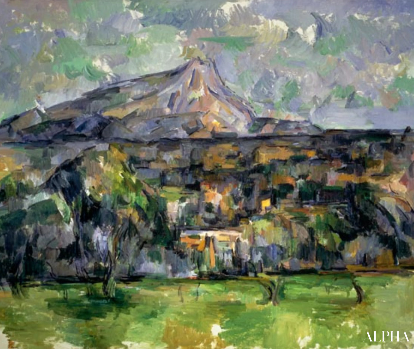 Le Mont Sainte-Victoire - Paul Cézanne - Reproductions de tableaux et peintures haut de gamme