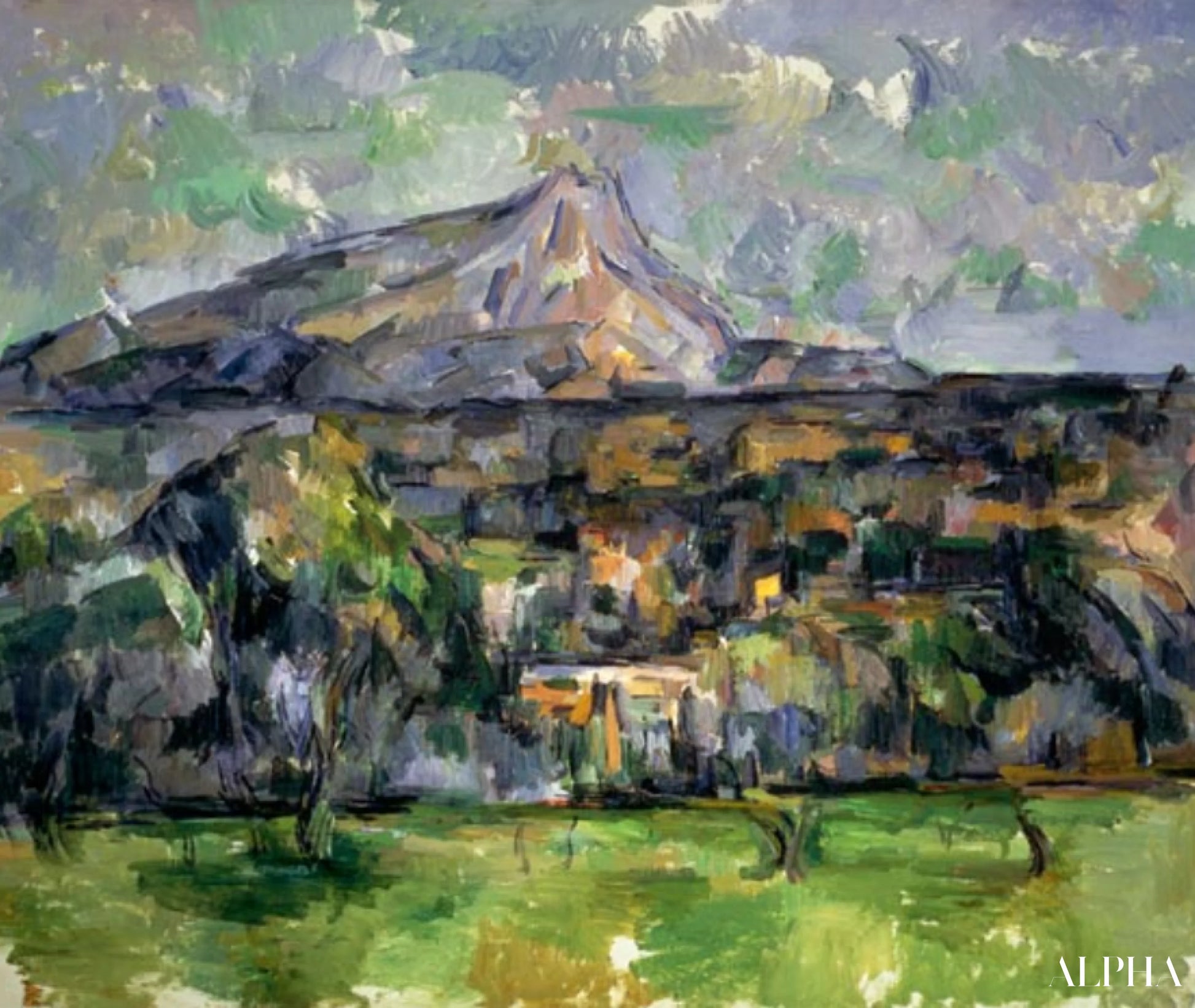 Le Mont Sainte-Victoire - Paul Cézanne - Reproductions de tableaux et peintures haut de gamme