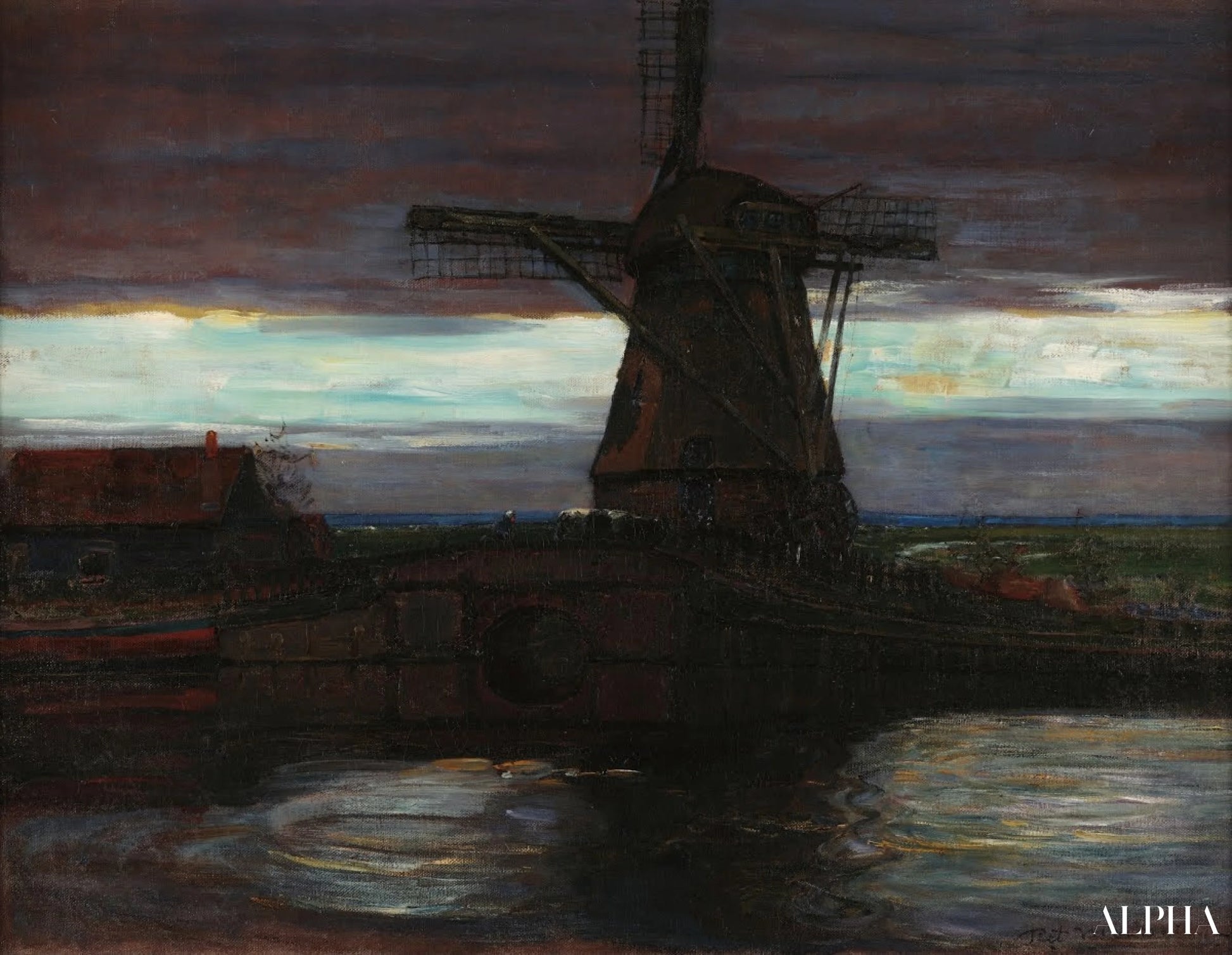Le moulin - Mondrian - Reproductions de tableaux et peintures haut de gamme