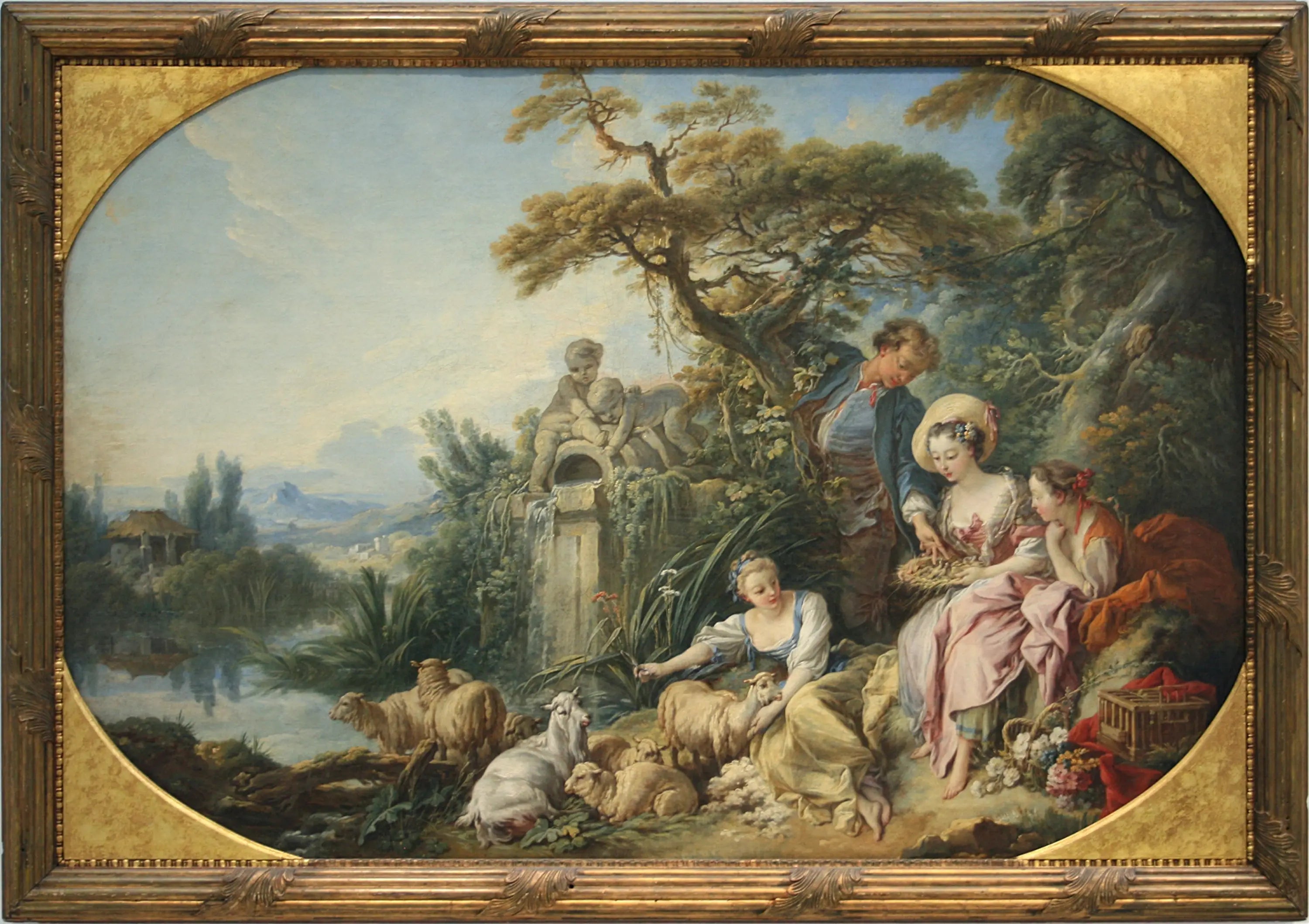 Le Nid - François Boucher image 1 reproduction artisanale de tableau
