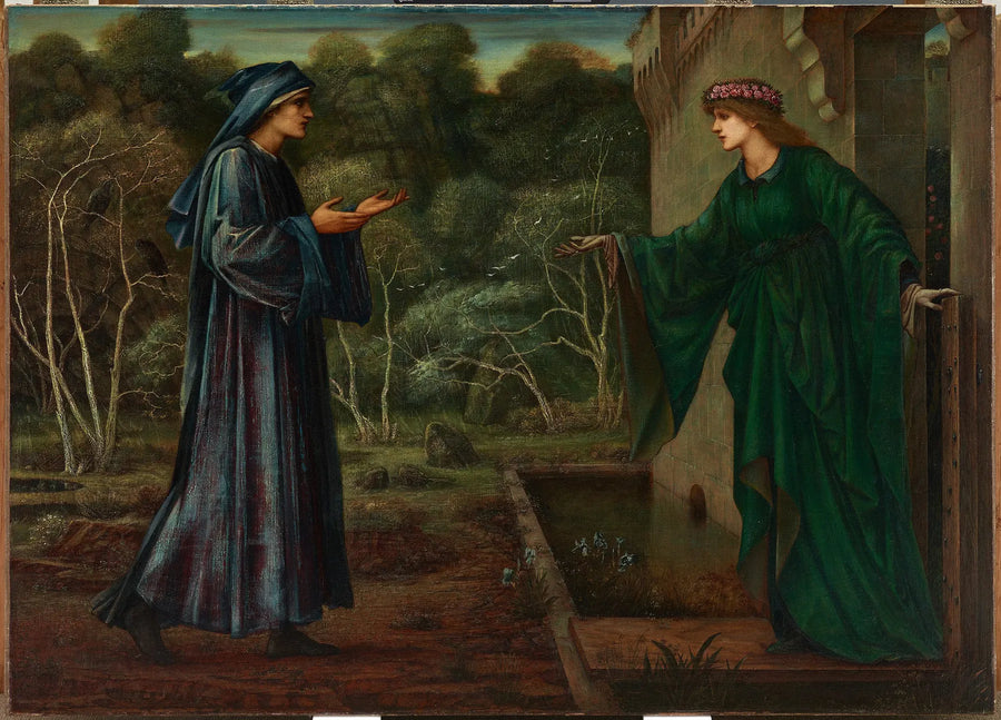 यात्रा करने वाला व्यक्ति आराम के द्वार पर - एडवर्ड बर्न-जोन्स