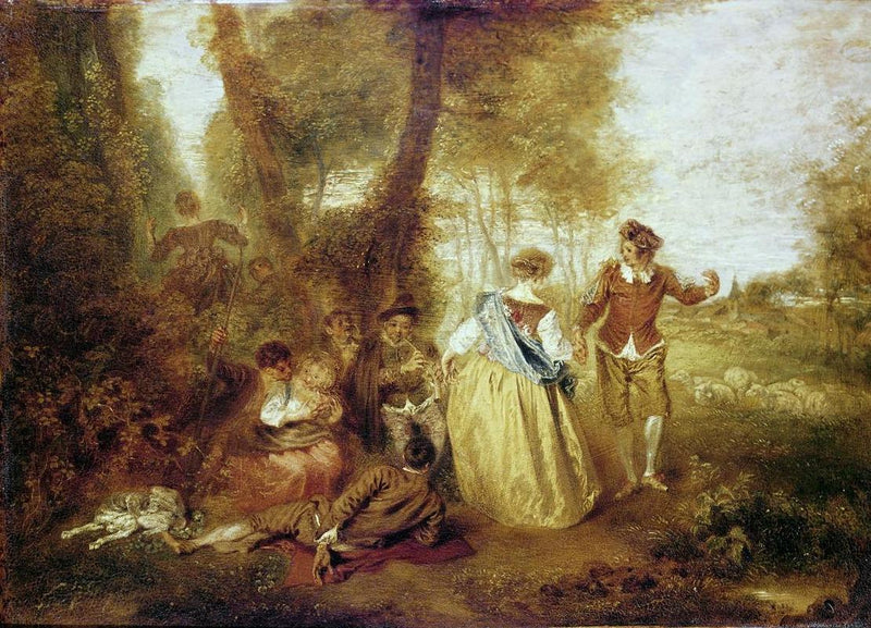 दे प्लेज़िर पास्टोरल - Antoine Watteau