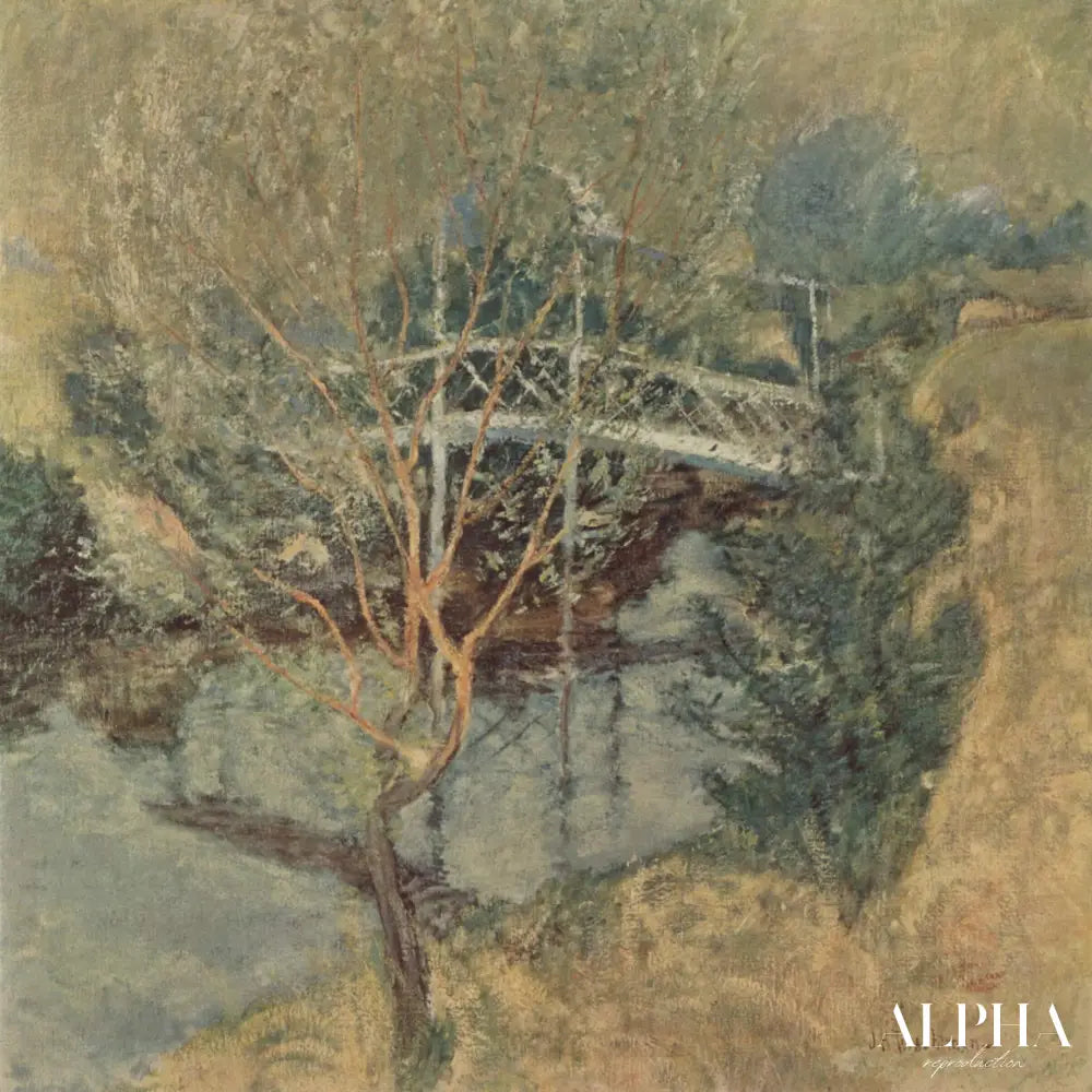 Le pont blanc - John Henry Twachtman - Reproductions de tableaux et peintures haut de gamme