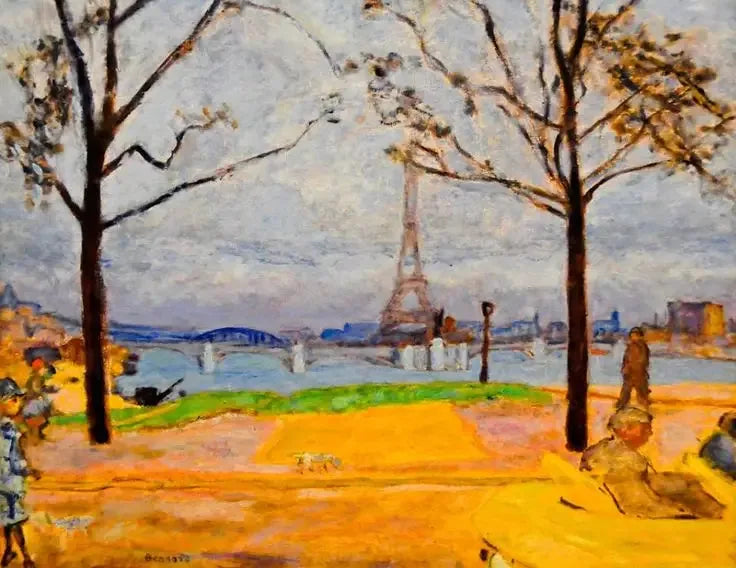 Le pont de Grenelle et la tour Eiffel - Pierre Bonnard image 1 copie peinte à la main à l’huile