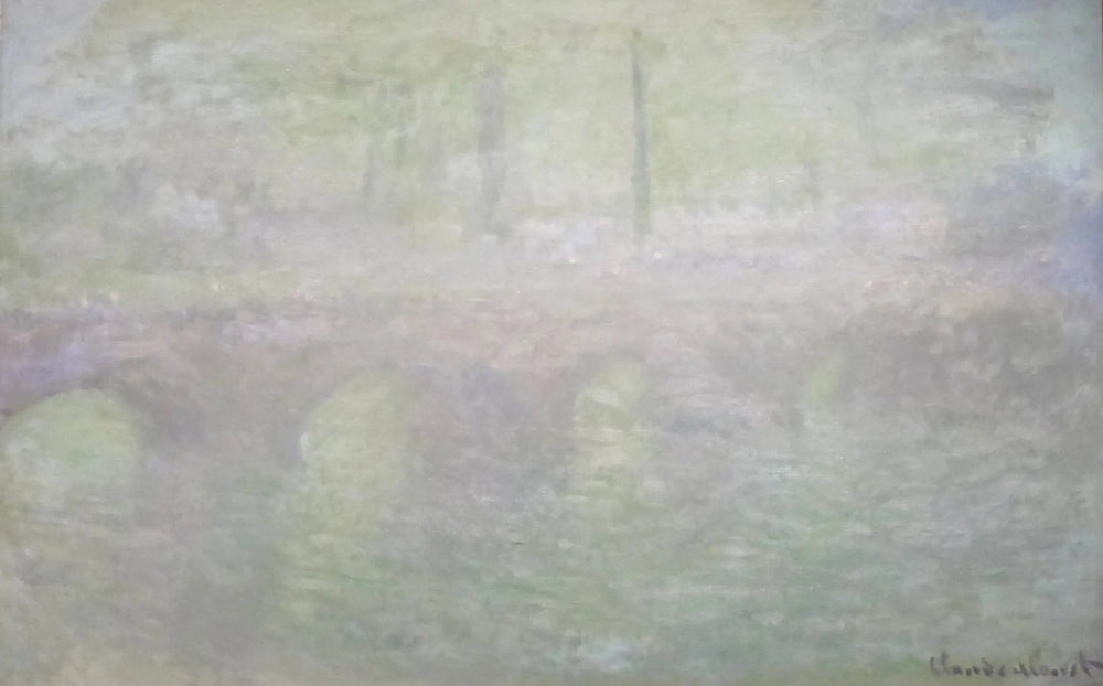 Le pont de Waterloo, à Londres, à Dusk - Claude Monet image 1 reproduction de peinture à l’huile