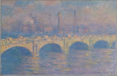 Reproduction du tableau « Le pont de Waterloo, Londres - Claude Monet » par Alpha Reproduction en peinture à l’huile