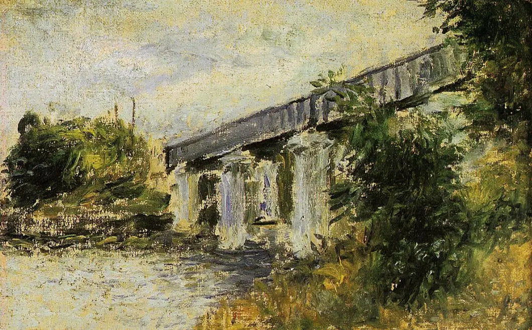 Le Pont du chemin de fer à Argenteuil - Claude Monet image 1 reproduction d’œuvre d’art à l’huile