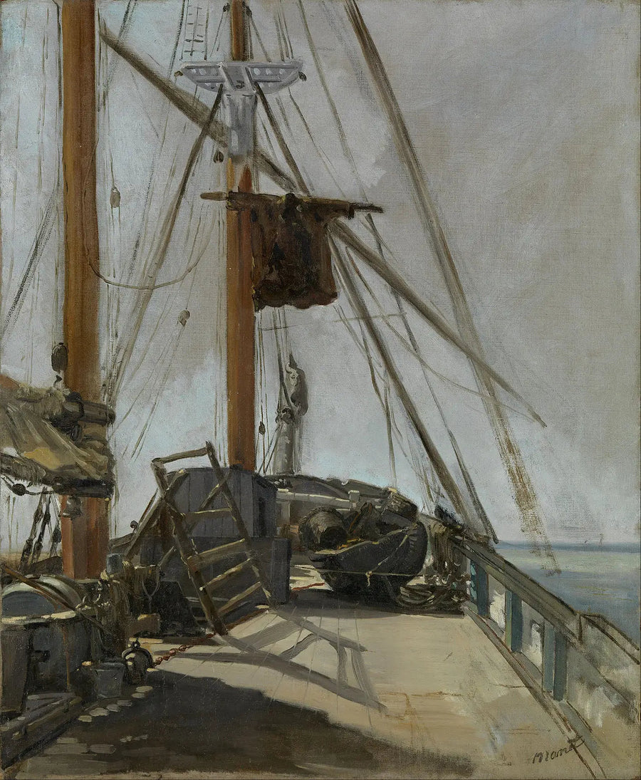 जहाज का पुल - Édouard Manet