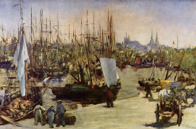 बोरदॉक्स का बंदरगाह - Édouard Manet