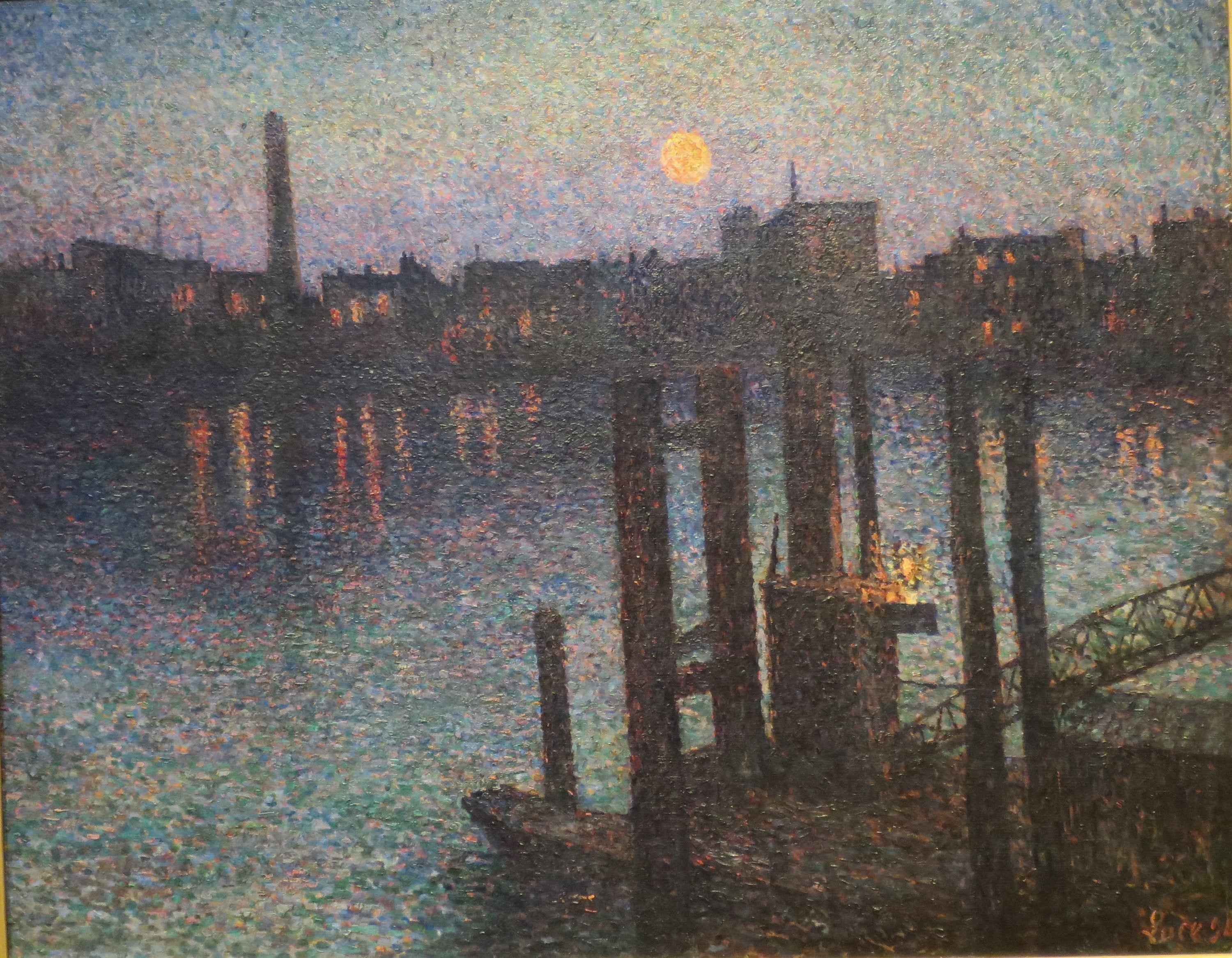 Le port de Londres la nuit - Maximilien Luce - Alpha Reproduction