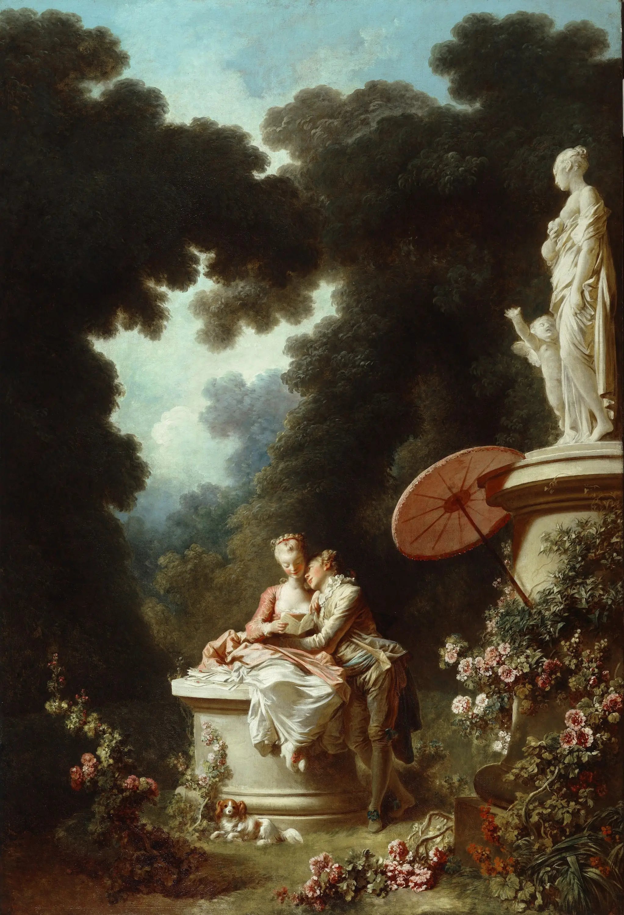 Le progrès de l’amour: Lettres d’amour - Jean-Honoré Fragonard - Alpha Reproduction