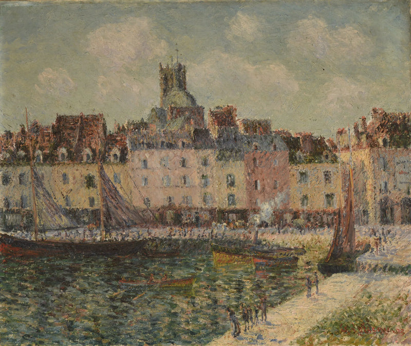 डियेप में क्वाई डुकेन - Gustave Loiseau