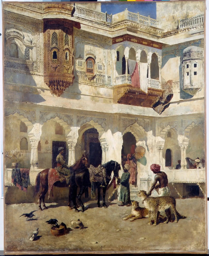 द रजाह शिकार पर जाता है - एडविन लॉर्ड वीक्स