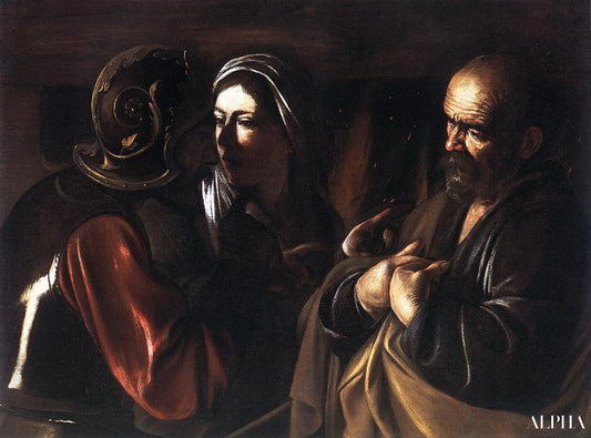 Le Reniement de saint Pierre - Caravage - Reproductions de tableaux et peintures haut de gamme