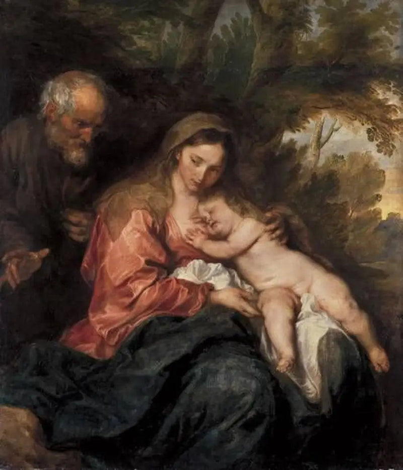 मिस्र भागने के दौरान विश्राम - Antoine van Dyck