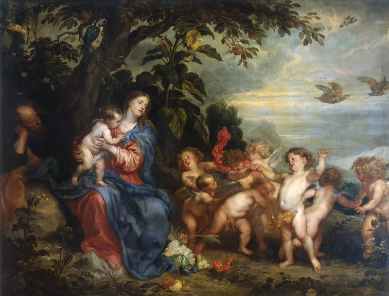 मिस्र भागने के दौरान विश्राम - Antoine van Dyck