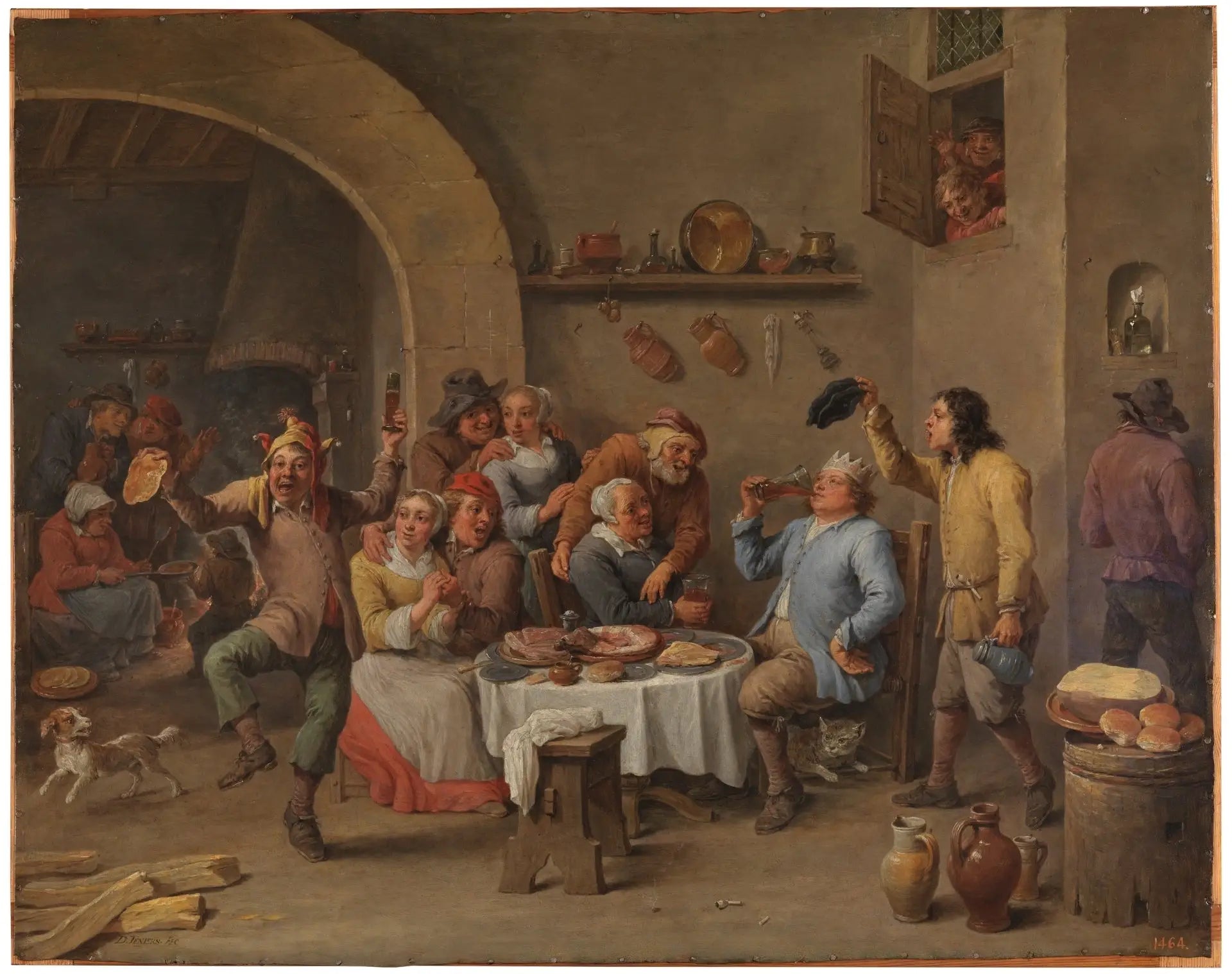 Le roi boit - David Teniers le Jeune image 1 tableau peint à l’huile sur toile