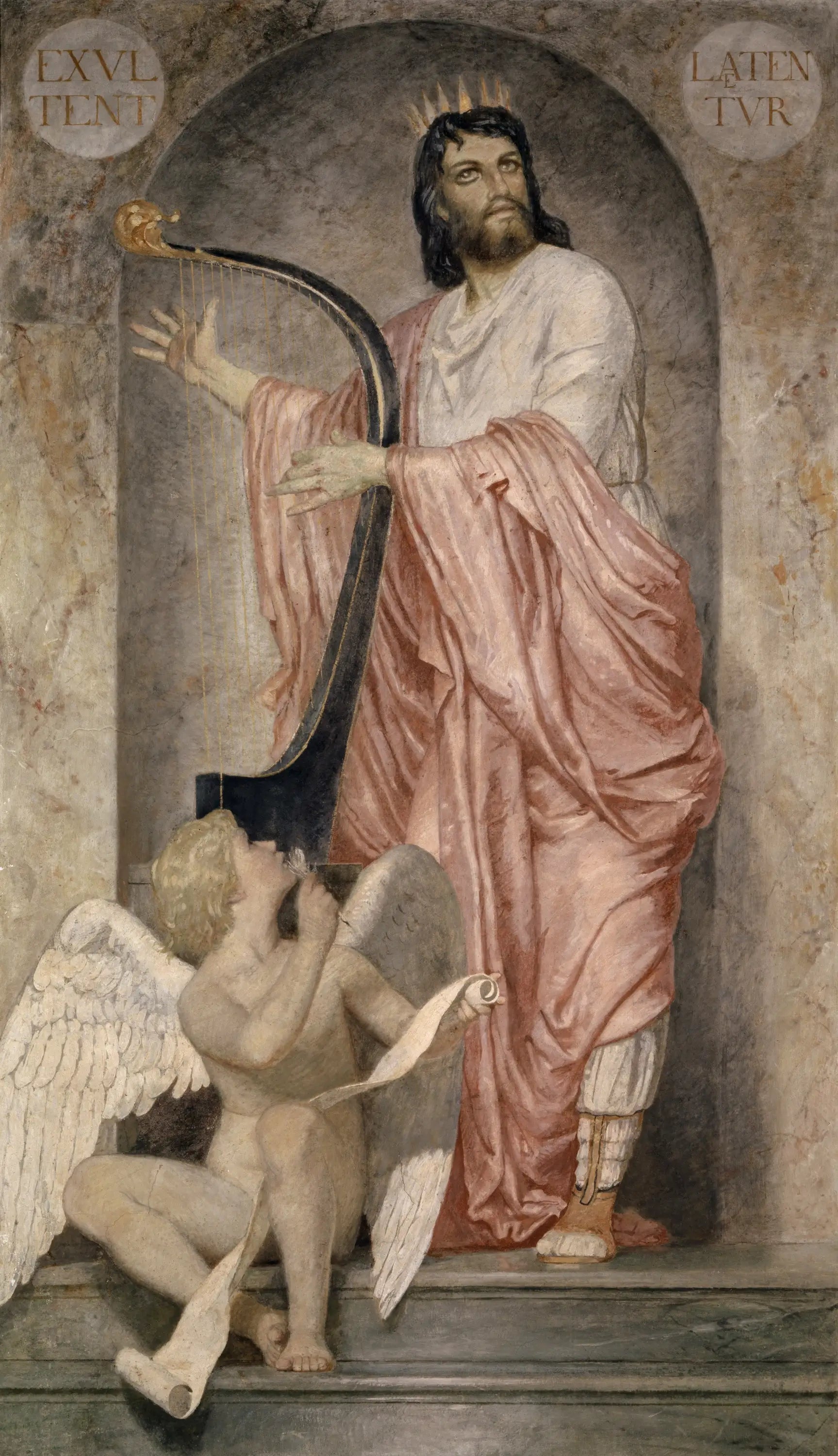 Le roi David - Arnold Böcklin image 1 copie peinte à la main à l’huile