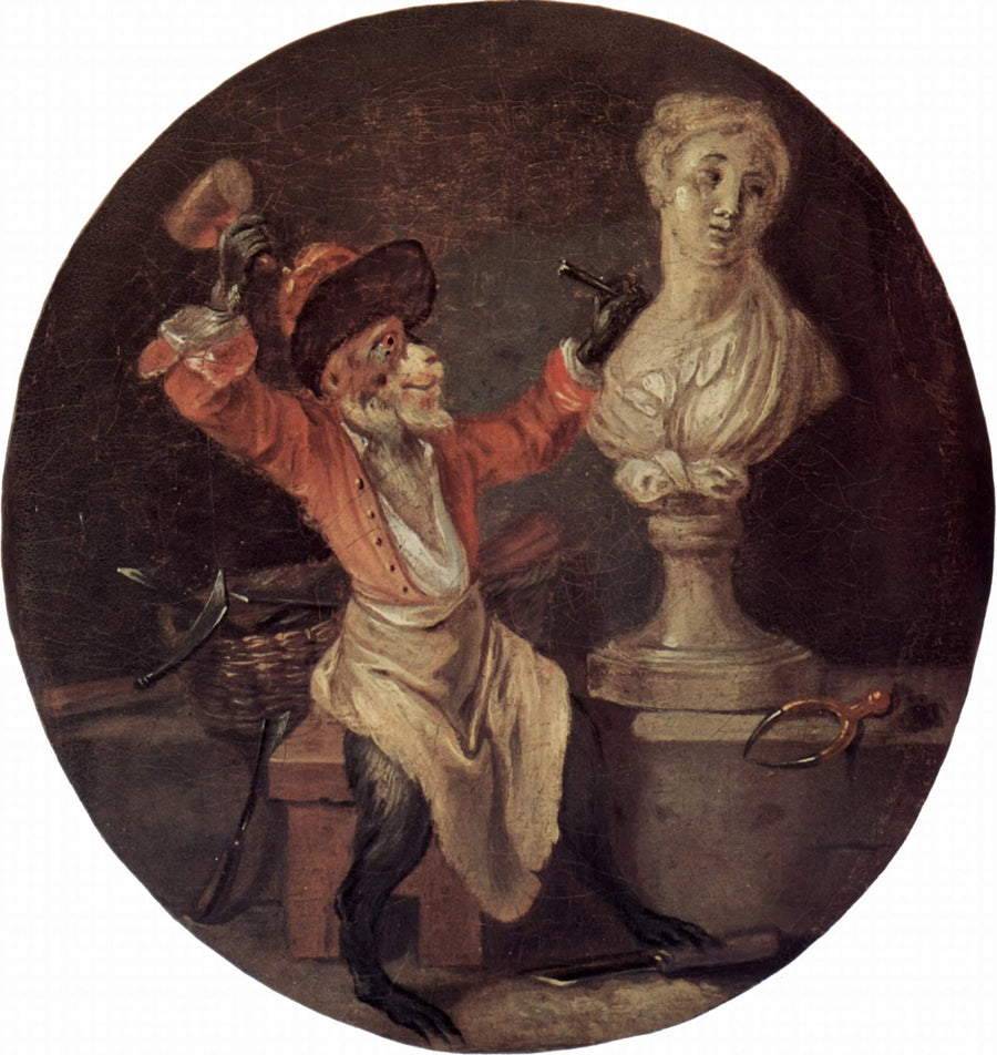 सिंगे स्कल्पचर - Antoine Watteau