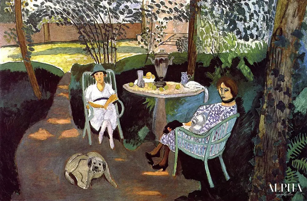 Le thé dans le jardin 1919 - Matisse - Reproductions de tableaux et peintures haut de gamme