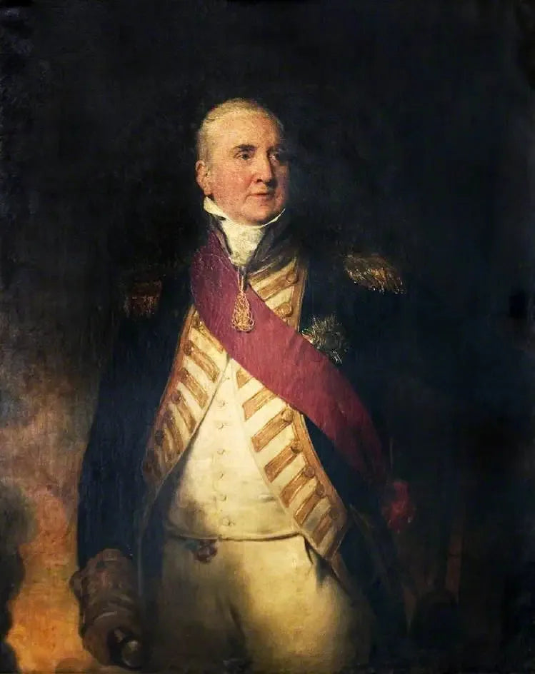 बहुत सम्मानित एडवर्ड पेल्लो (1757–1833), 1er विकॉम्ट ऑफ़ एक्समाउथ, वाइस-एडमिरल ऑफ़ इंग्लैंड - थॉमस लॉरेंस
