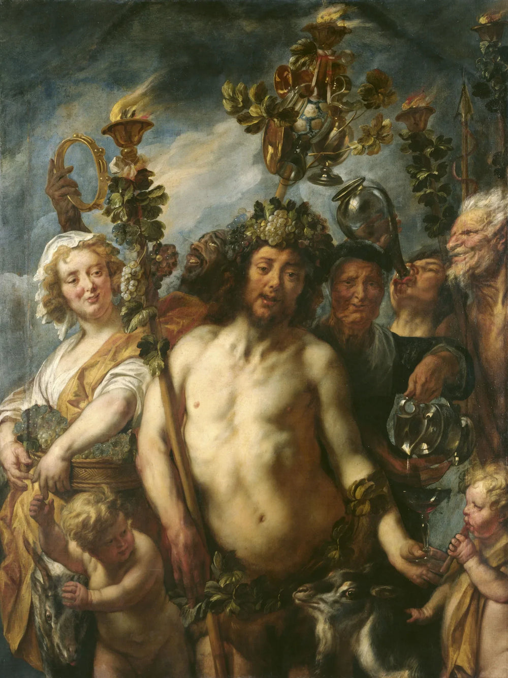 Le triomphe de Bacchus - Jacob Jordaens image 1 tableau peint à l’huile sur toile