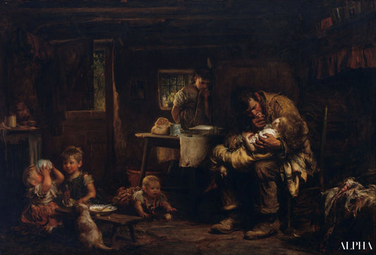 Le veuf - Luke Fildes - Reproductions de tableaux et peintures haut de gamme