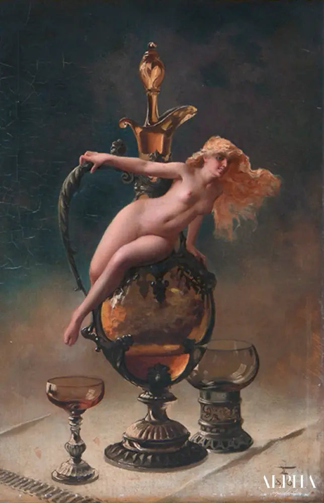 Le Vin De Tokai - Luis Ricardo Falero - Reproductions de tableaux et peintures haut de gamme