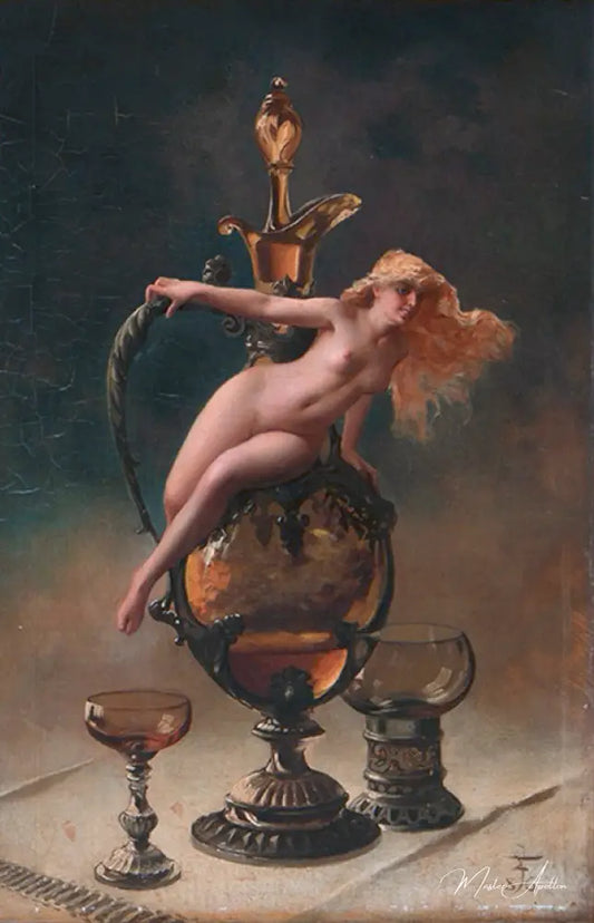 Le Vin De Tokai - Luis Ricardo Falero - Reproductions de tableaux et peintures haut de gamme