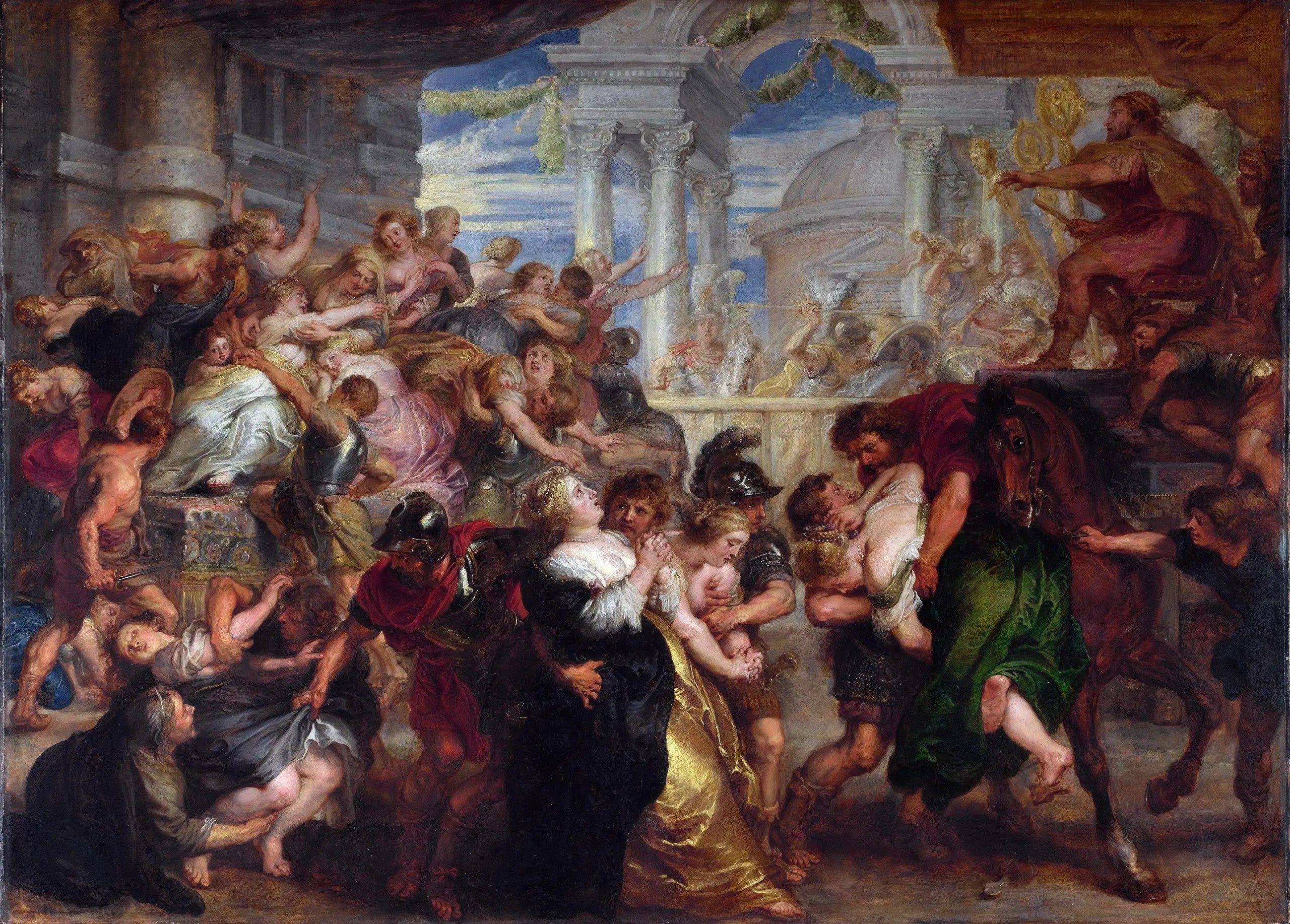Le viol des Sabines - Peter Paul Rubens image 1 tableau peint à l’huile sur toile