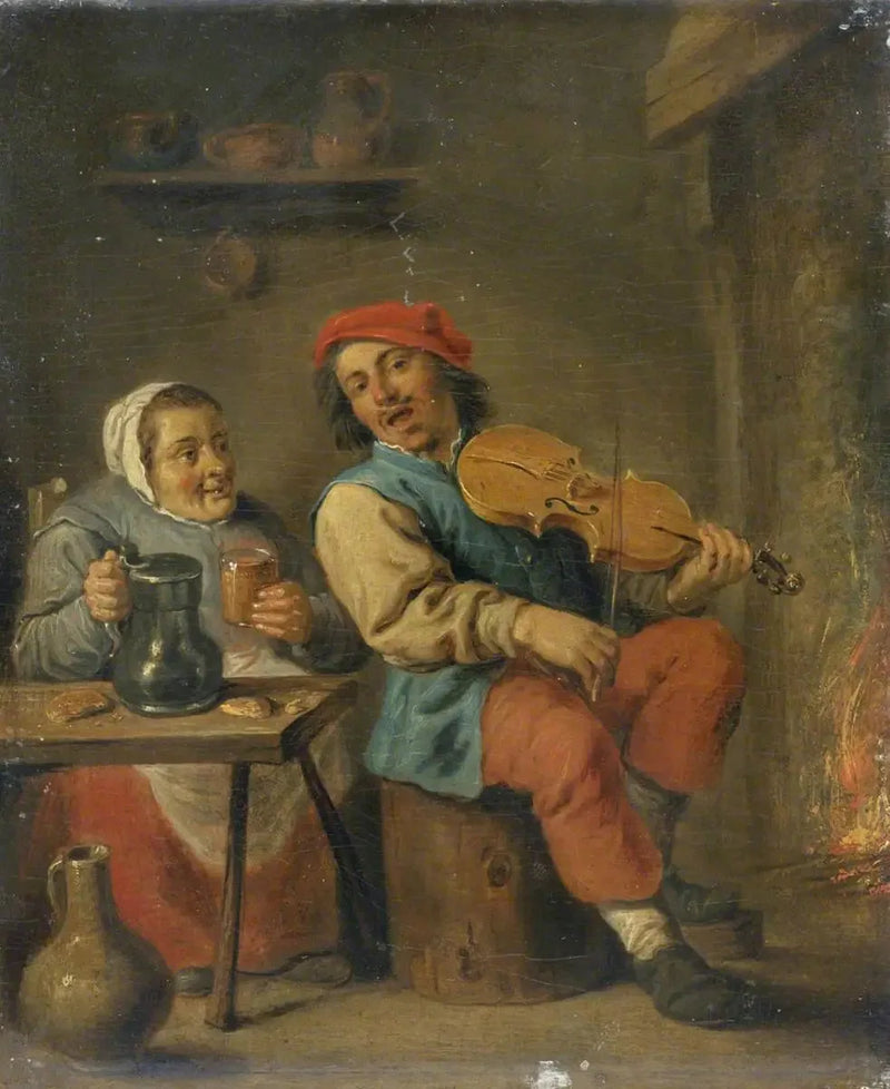 वायलिन वादक - डेविड टेनियर्स ले ज्यूने