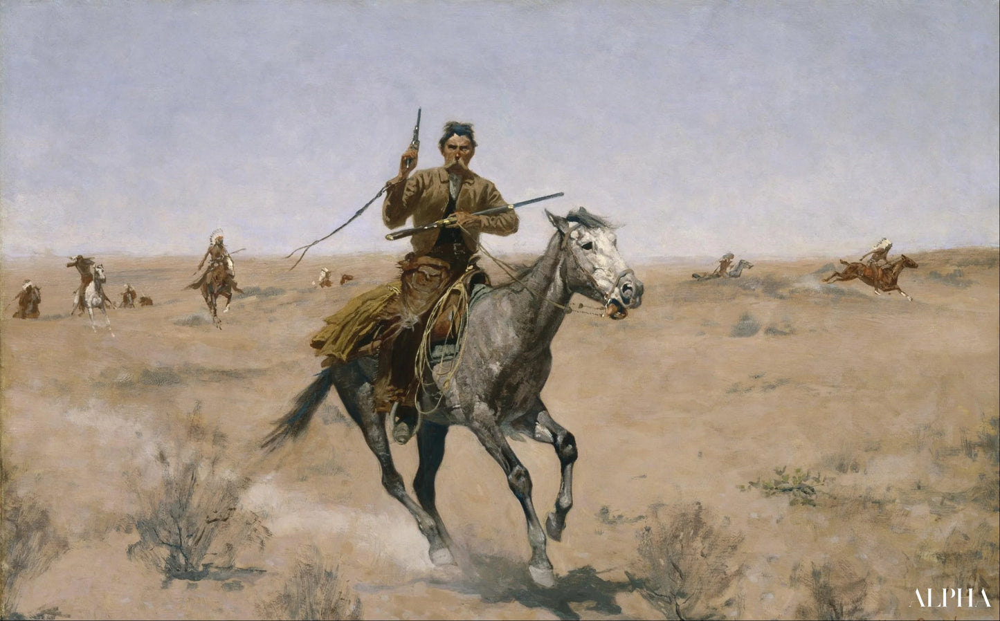 Le vol - Frederic Remington - Reproductions de tableaux et peintures haut de gamme
