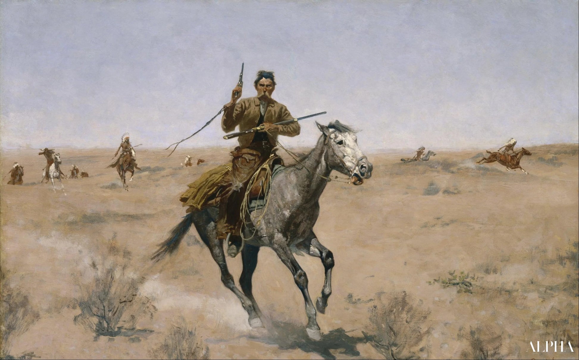 Le vol - Frederic Remington - Reproductions de tableaux et peintures haut de gamme